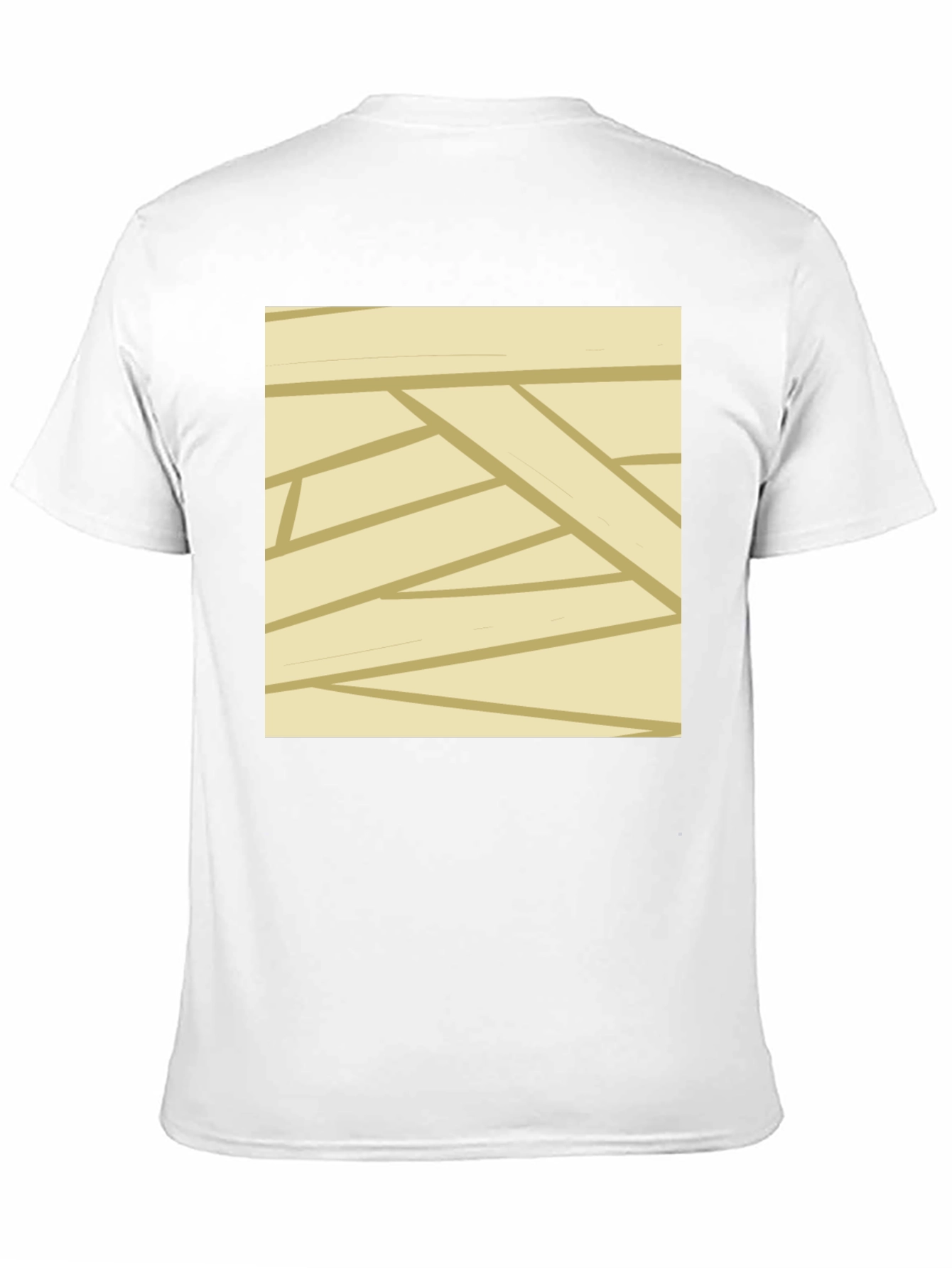 Mummy Wrap Style Graphic Tee - Black Casual T-Shirt