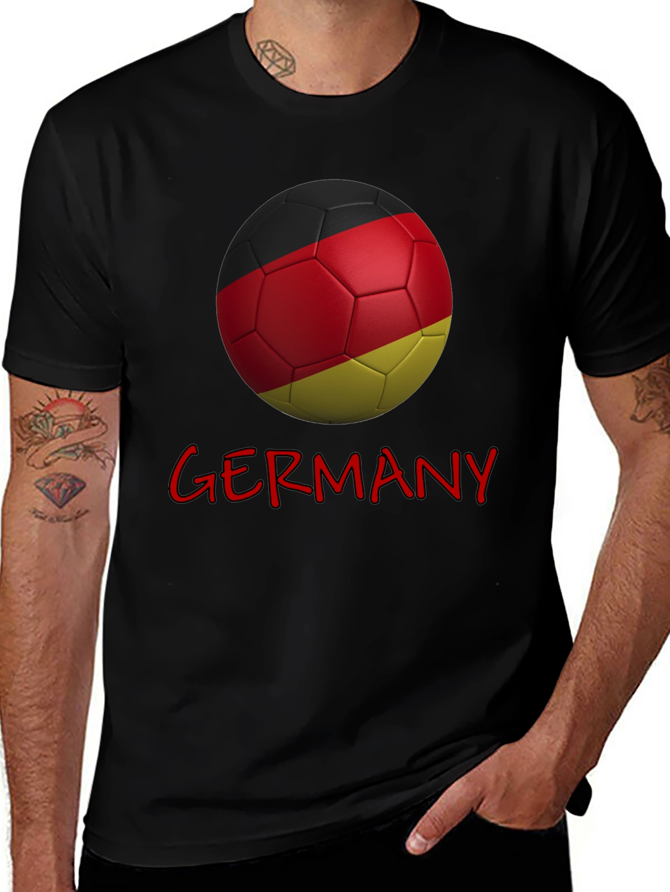 Germany Soccer Ball Graphic T-Shirt