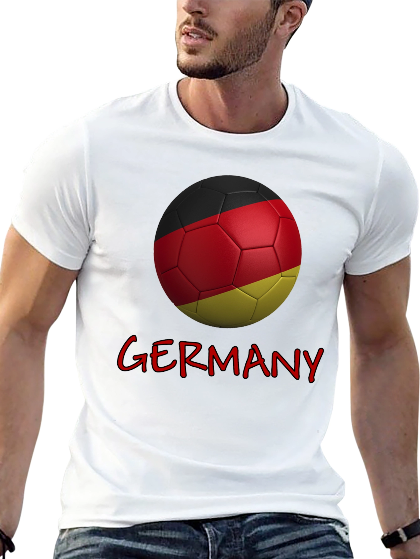 Germany Soccer Ball Graphic T-Shirt