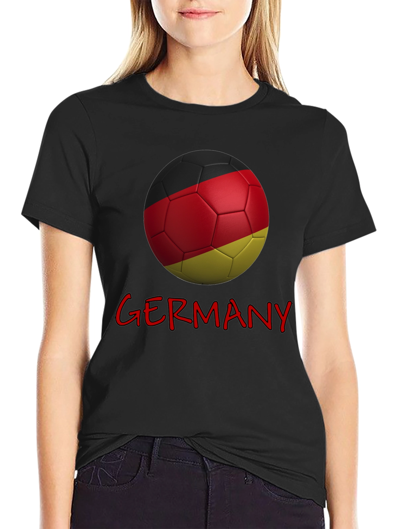 Germany Soccer Ball Graphic T-Shirt