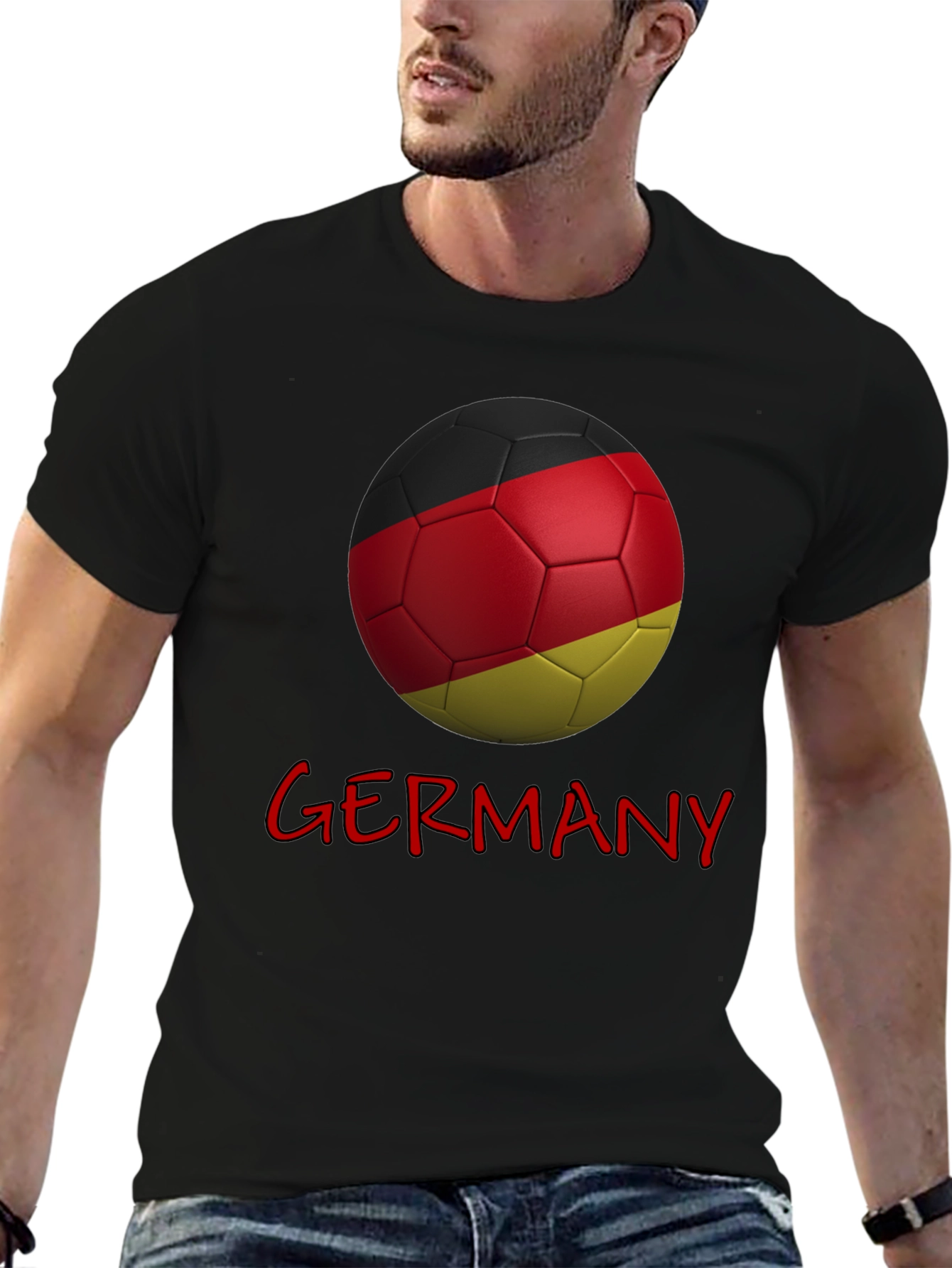 Germany Soccer Ball Graphic T-Shirt