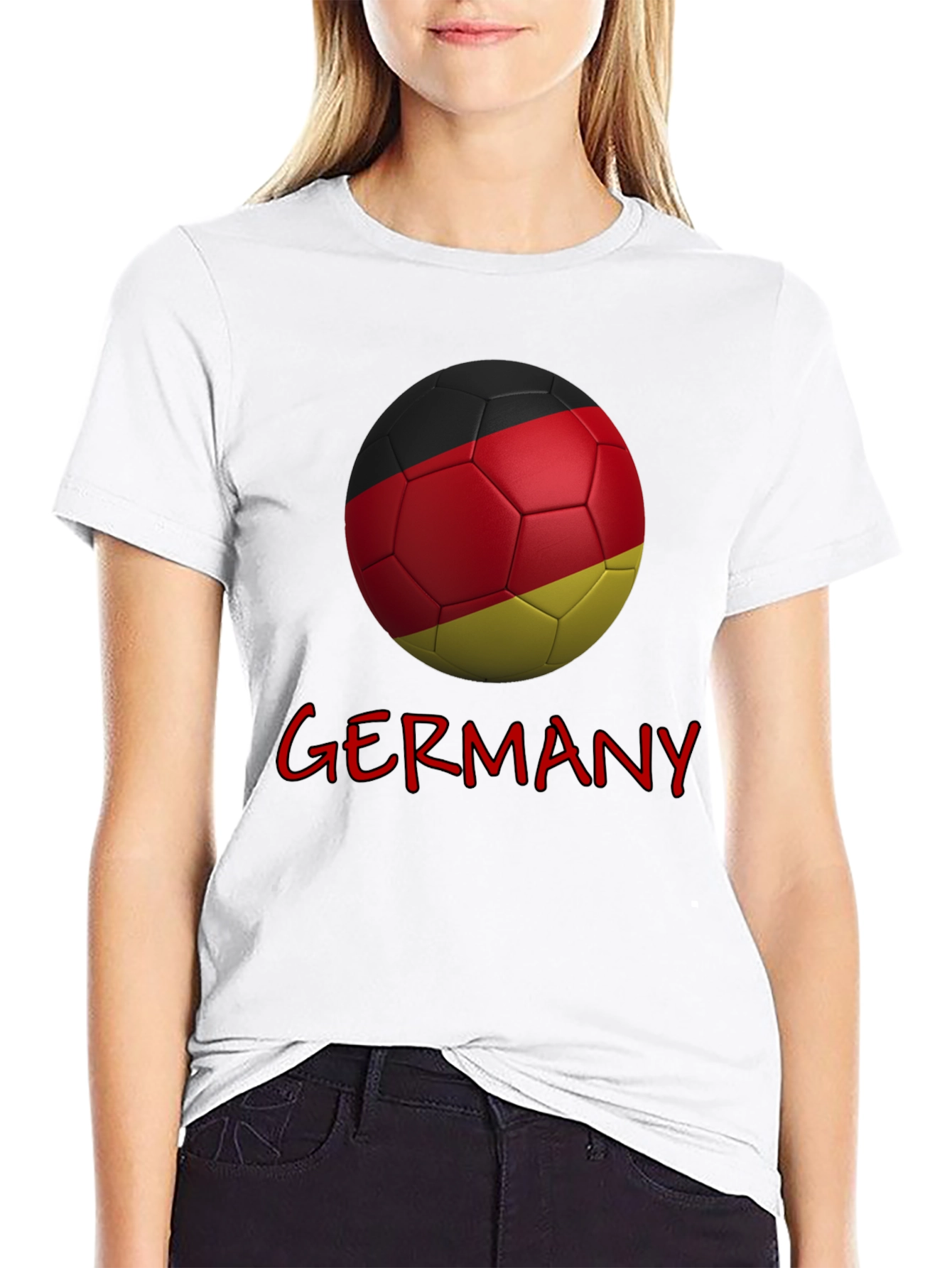 Germany Soccer Ball Graphic T-Shirt
