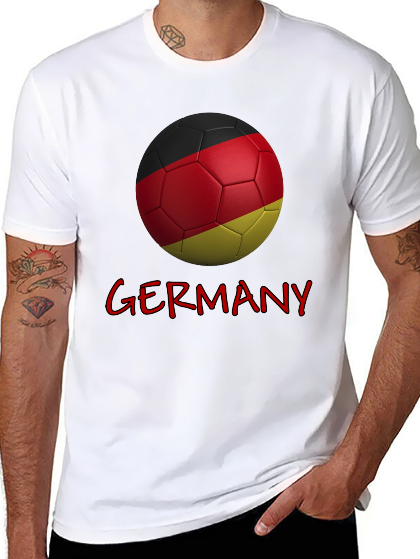Germany Soccer Ball Graphic T-Shirt