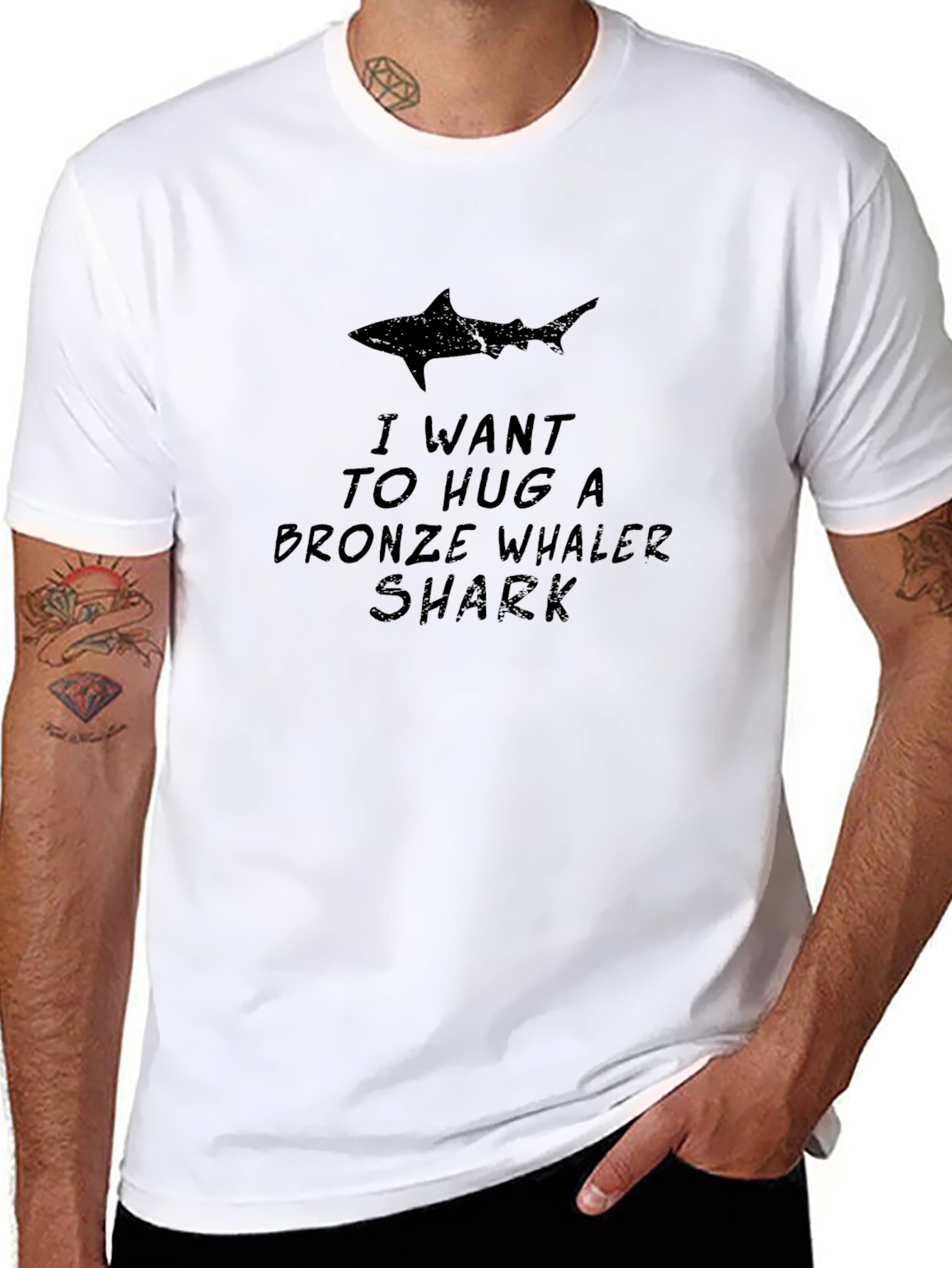 I Want to Hug a Bronze Whaler Shark T-Shirt