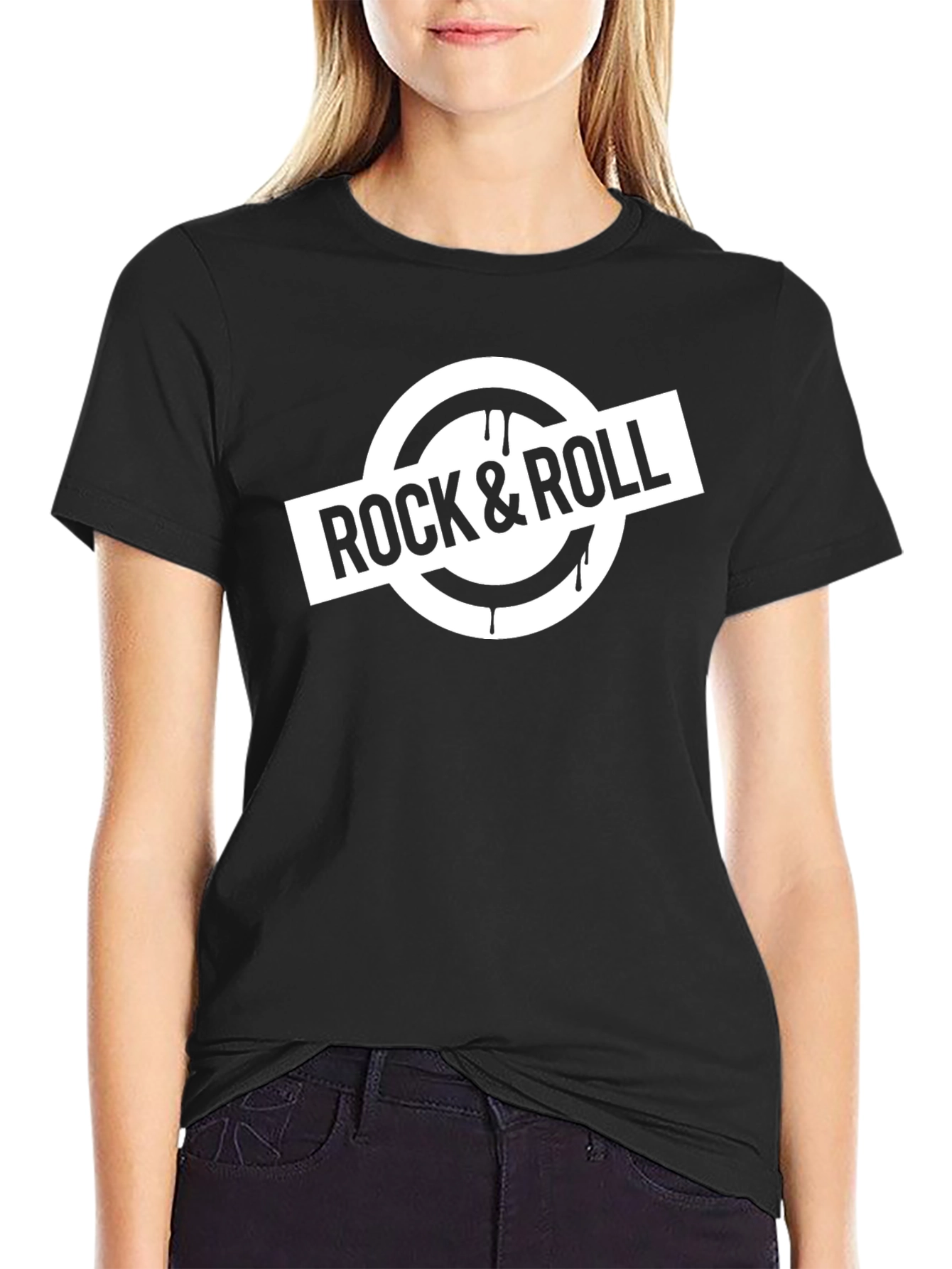 Rock & Roll Graphic Tee - Unisex Black T-Shirt