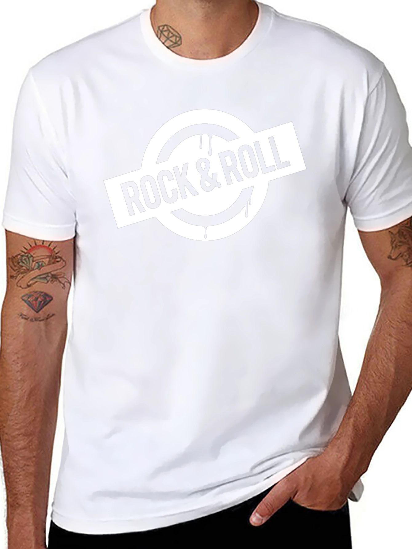 Rock & Roll Graphic Tee - Unisex Black T-Shirt