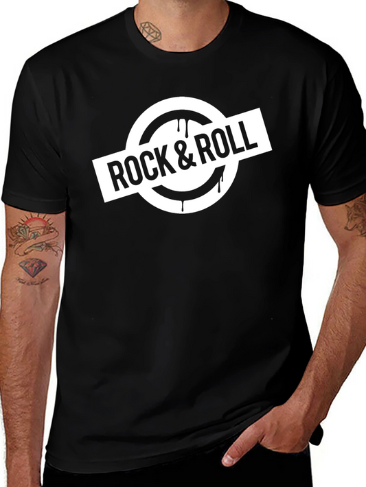 Rock & Roll Graphic Tee - Unisex Black T-Shirt