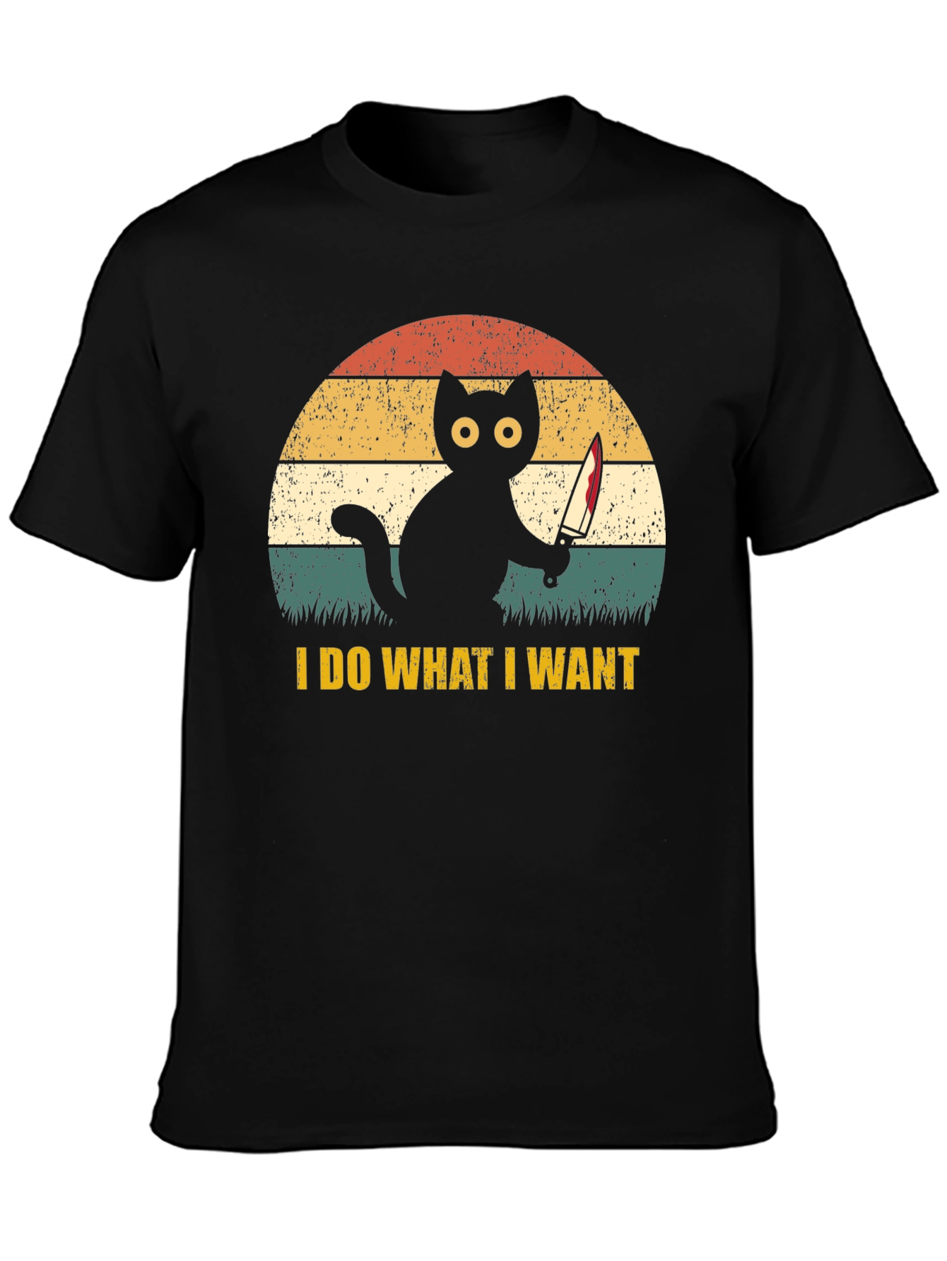 I Do What I Want Cat Graphic T-Shirt