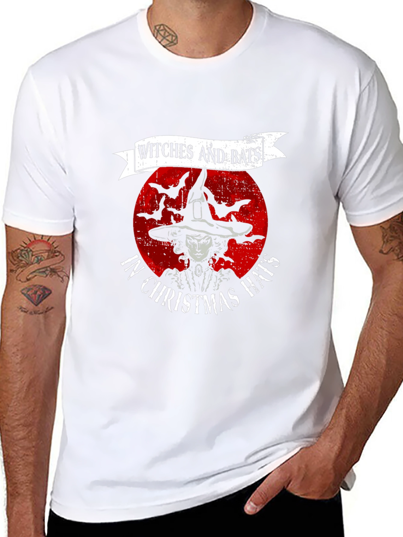 Witches and Bats T-Shirt - Spooky Halloween