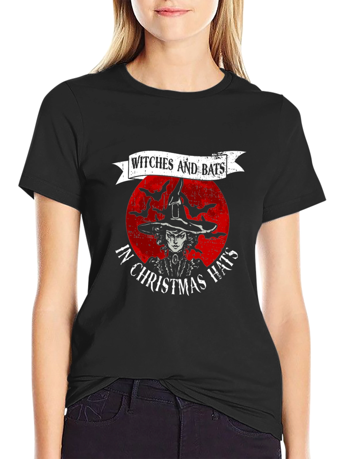 Witches and Bats T-Shirt - Spooky Halloween