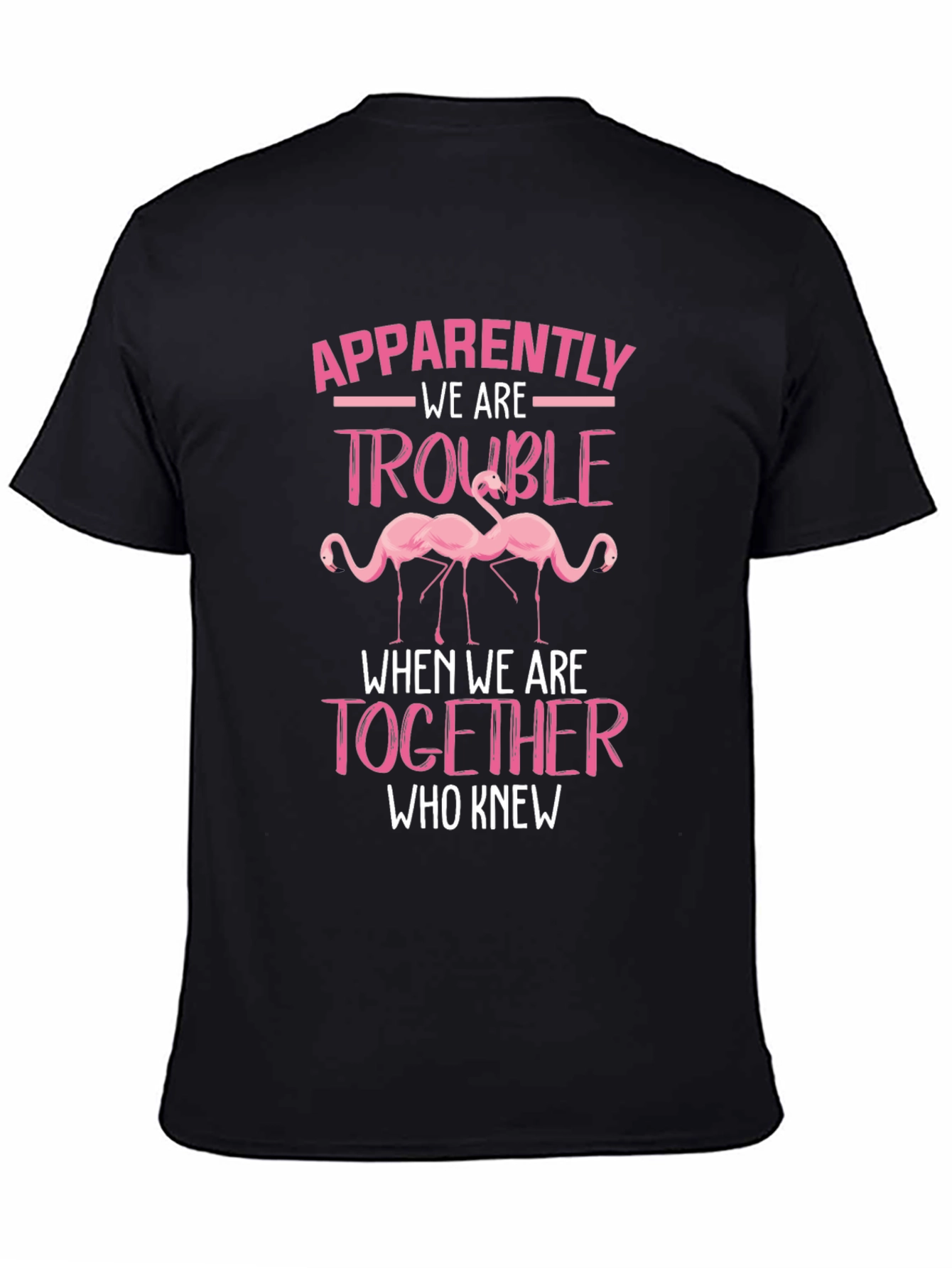 Flamingo Trouble Tee - Funny Matching T-Shirt